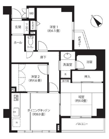 セゾン深川 間取り