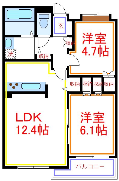 コットンハウス  間取り