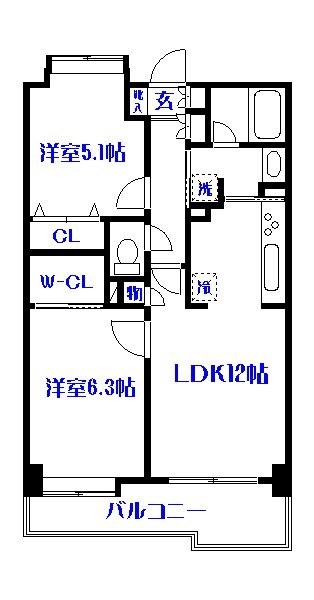 グランフラッツ北千住  間取り