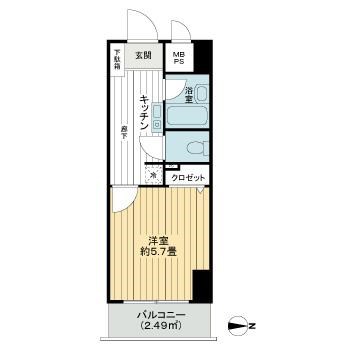 ライオンズプラザ亀戸第２   間取り図