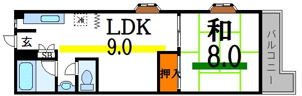 メゾン東小岩Ⅱ  間取り