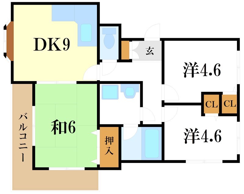 パラドール一之江 間取り