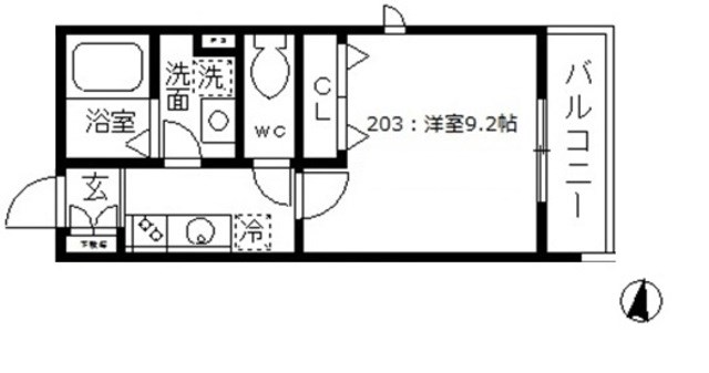 プレミール北千住  間取り図