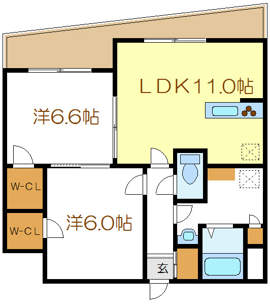 サニー松江 間取り図