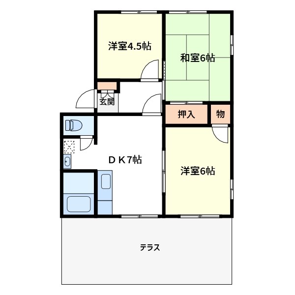 キャッスルムツミ 間取り