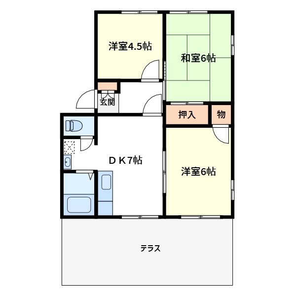 キャッスルムツミ 間取り