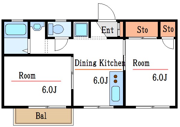 エスポワール船堀東 間取り図