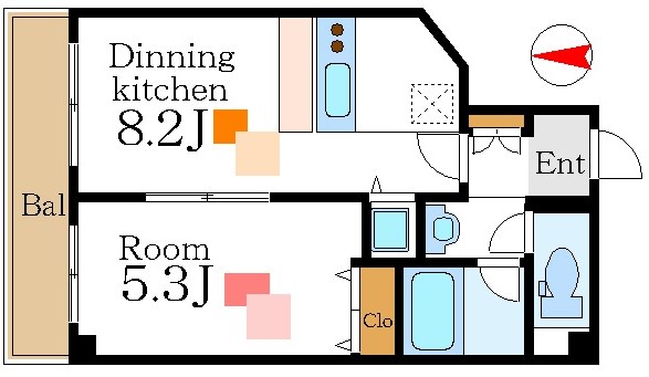 扇橋佐藤マンション 間取り図