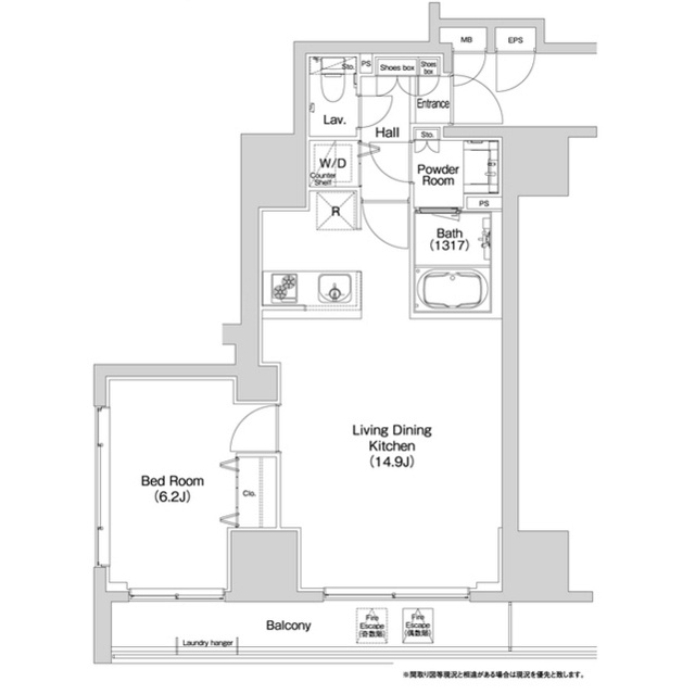 コンフォリア上野入谷  間取り図