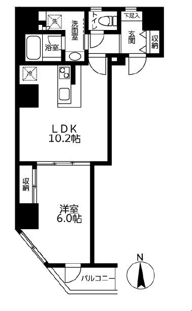 シェフルール新御徒町Ⅰ 間取り