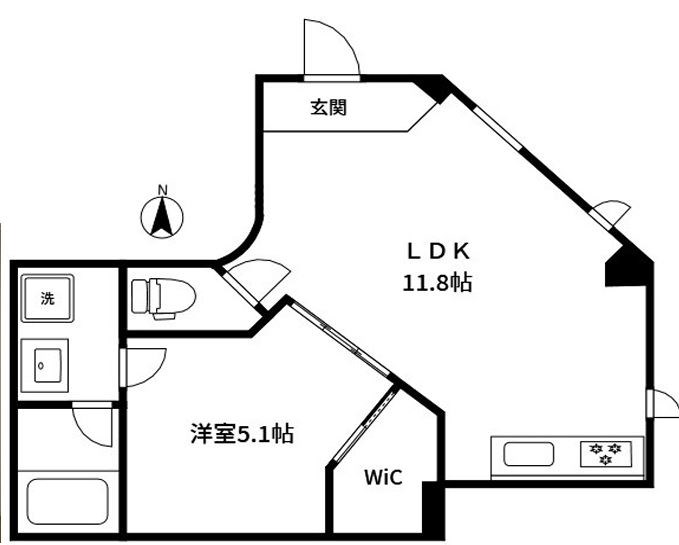 アリュイッテ清澄白河 間取り図