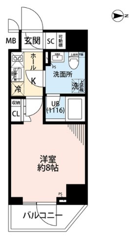 プレール・ドゥーク住吉Ⅳ  間取り