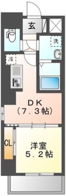 ａｍｉ　ｆｌｅｕｒ 間取り図