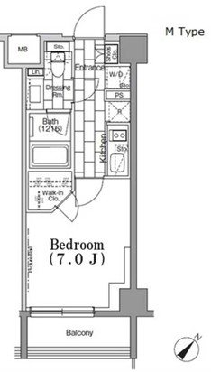 ONE ROOF　FLAT　TSUKISHIMA  間取り