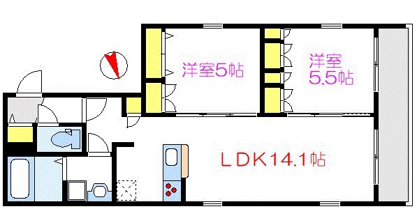 アポテカーサ浅草 間取り図