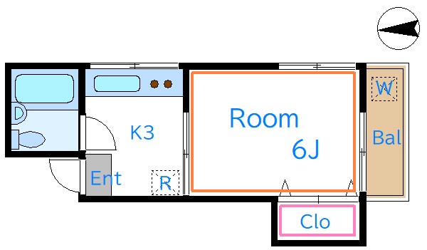 コーポシャモニー 間取り図