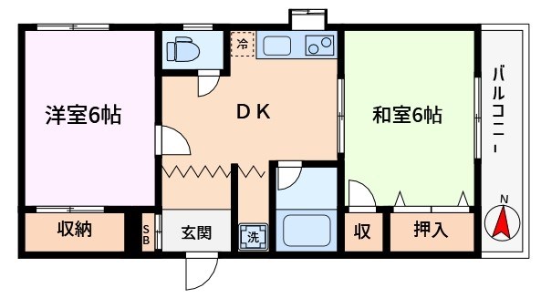 ヤハギハイツ 間取り図