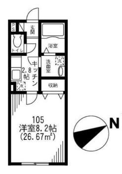 ＫＮハウス五反野Ｂ 間取り