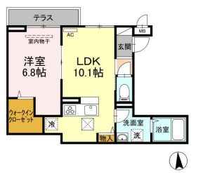 エクセリア西小岩 間取り図