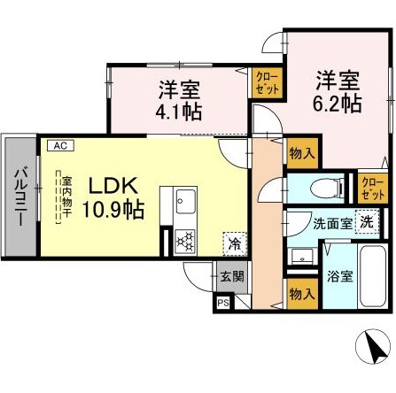 シャルマン 間取り図