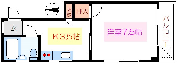 中野ハイツ 間取り図