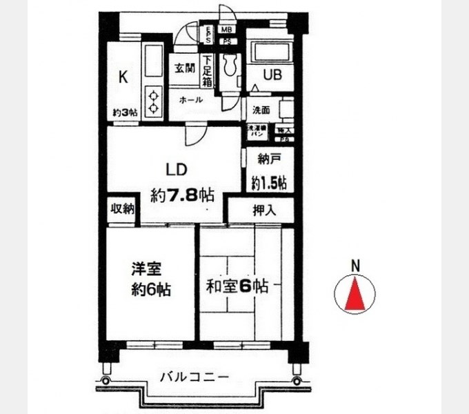 けやき通り北七番館  間取り