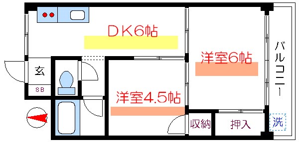 マンションオリエンタル 間取り図