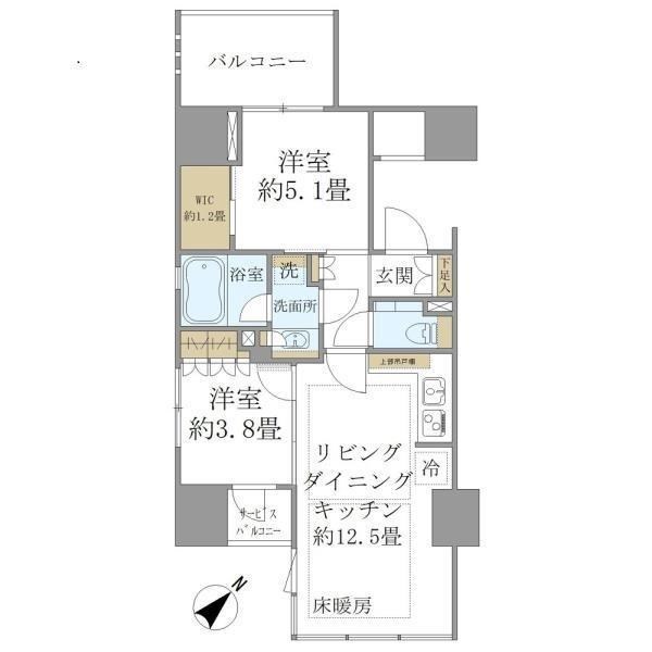 グランドメゾン浅草花川戸  間取り図