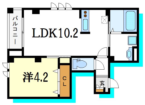 ラルジュ   間取り図