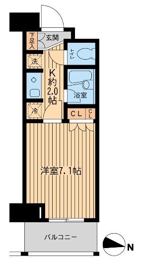 エコロジー東陽町プロセンチュリー  間取り