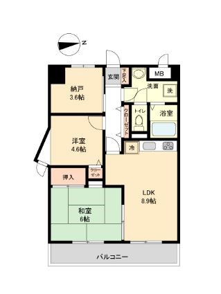 マンション白陽   間取り