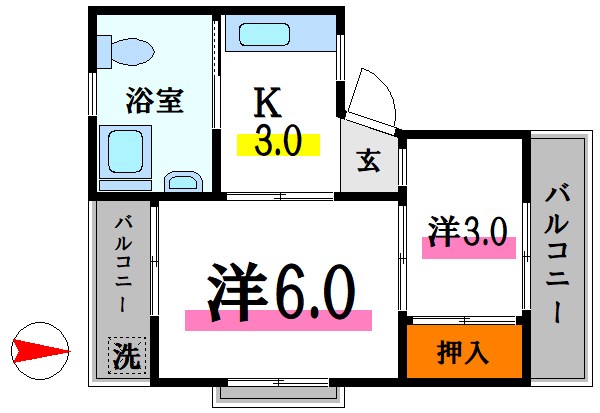 マンション亜紀  間取り