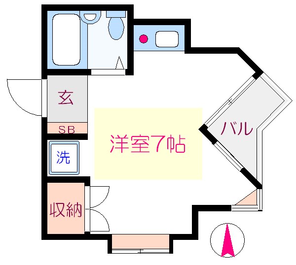 サンベルヴィ扇橋 間取り図