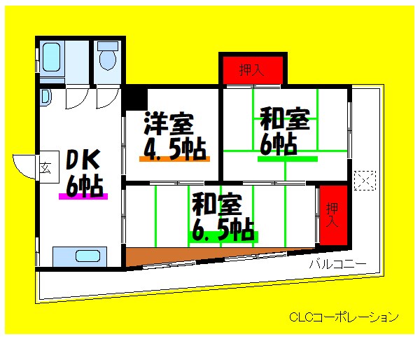 村上マンション 間取り図