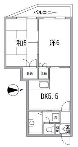 クレストパレス荒川 間取り