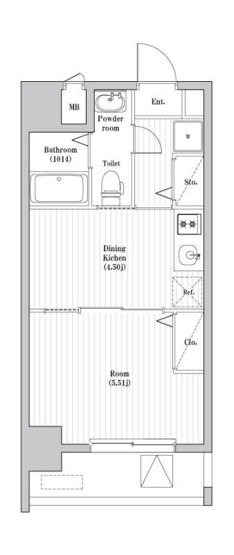 ペアパレス六町2号館 間取り