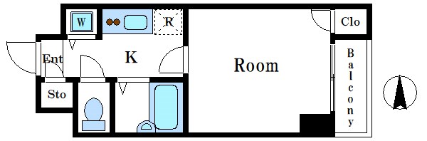 スカイコート日本橋第５ 間取り図