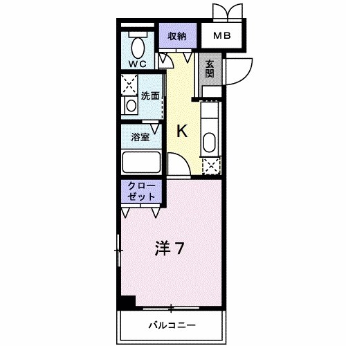 パレス　マーメイド 102号室 間取り