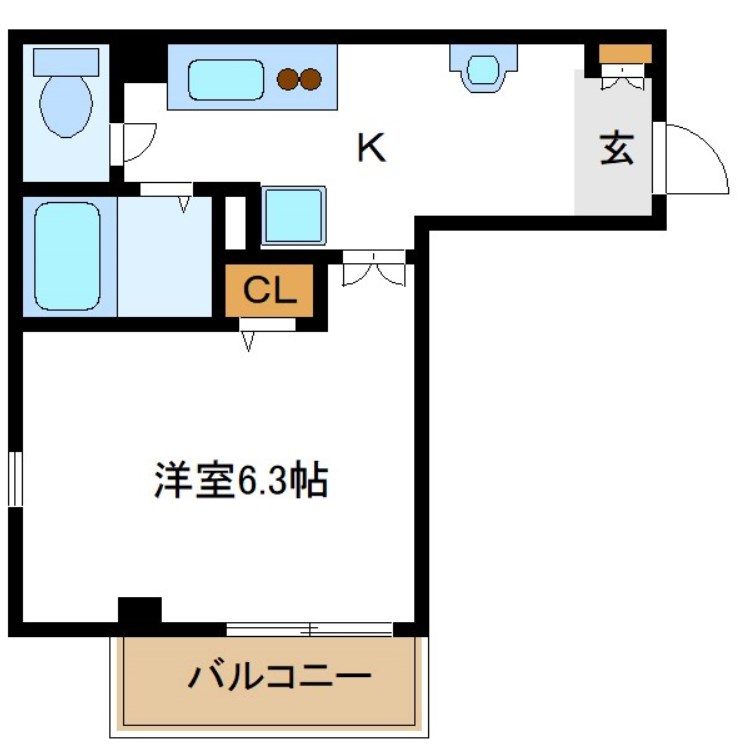 ローズマンション 103号室 間取り