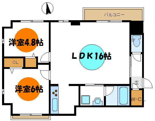 フュージョナルスター新小岩 間取り図