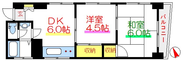 ＵＪ浅草マンション 間取り図