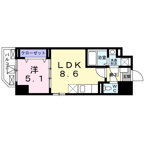 ヴィラ　フェリシア　小台橋 間取り