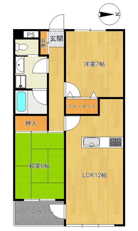 メゾンプリティ 間取り図