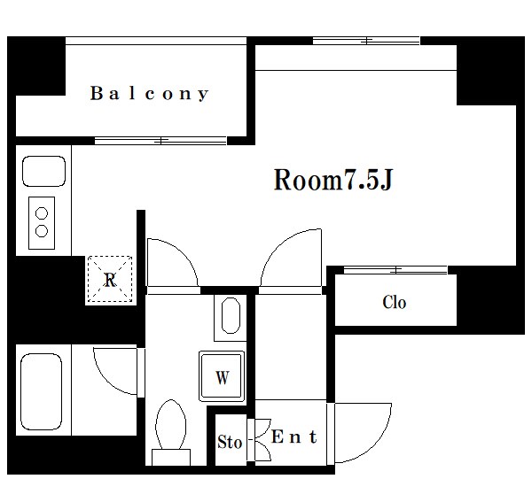 S-RESIDENCE月島 間取り図