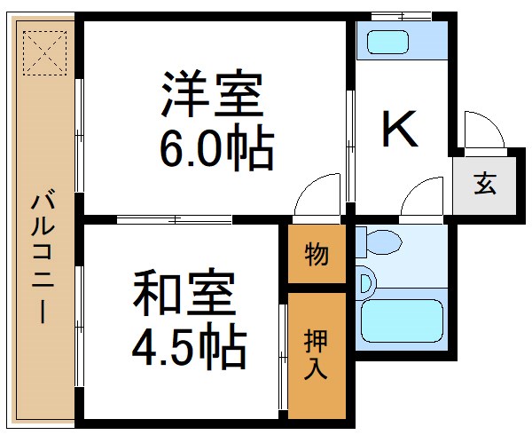 大津屋スカイハイツ 間取り