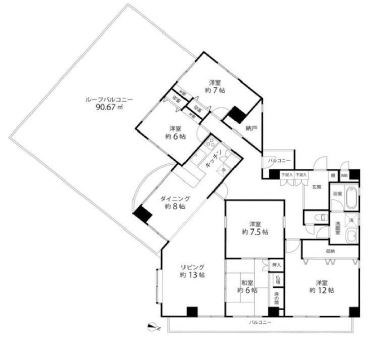 グリーンスターハイツ  間取り図