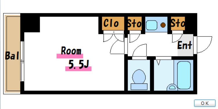 グリーンターフ南行徳 404号室 間取り