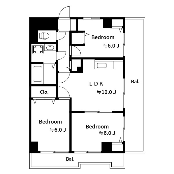 ブリーズ菊川 間取り図