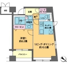 カスタリア茅場町  間取り