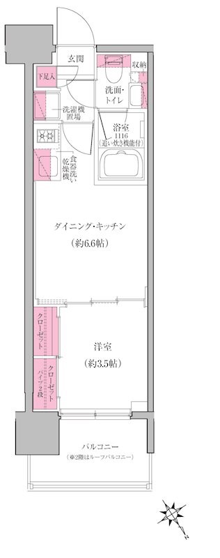 レジディア門前仲町プレイス 間取り